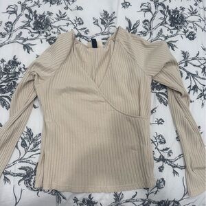 Universal Thread Tan Ribbed Top